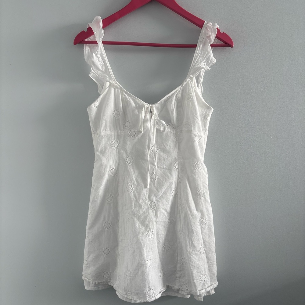 Princess Polly | White Eyelet Dress - Picture 2 of 4
